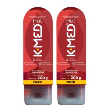 Imagem de Kit C2 Gel Lubrificante Íntimo Hot K Med 200g  Cimed