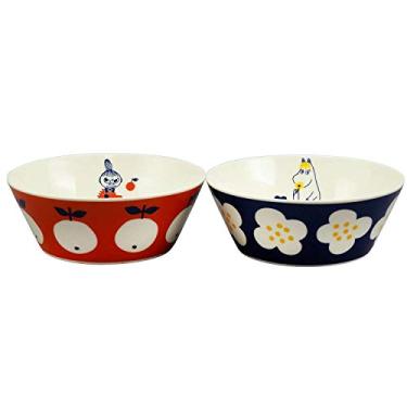 Imagem de 山加商店 (Yamakasyoten) Yamaka Shoten MOOMIN MM032/4-79 Diâmetro do par de tigelas aprox. 5,1 polegadas (13 cm) (150 ml) Presente escandinavo seguro para micro-ondas Feito no Japão