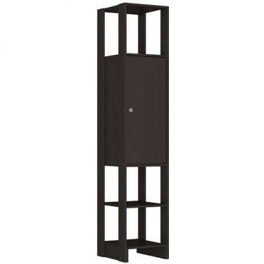 Imagem de Armário Closet Slim Yes 1 Porta 3 Prateleiras Nova Mobile Grafite