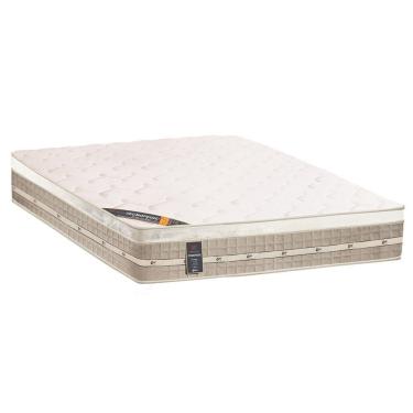 Imagem de Colchão King Premium Com Euro Pillow E Molas Tecnopedic System 30x193x203 Cm Castor Branco Com Bege