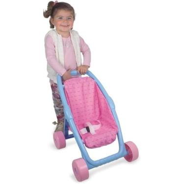 Imagem de Carrinho de Boneca Passeio do Bebê Princesas Nig