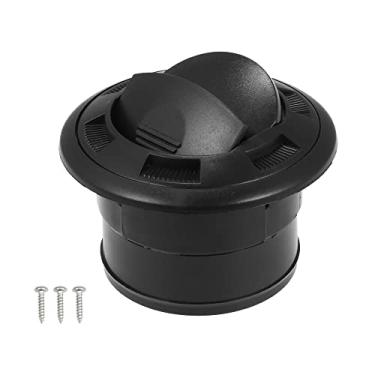 Imagem de X AUTOHAUX 1 Conjunto de 75 mm Universal Preto Ar Condicionado Saída Defletor de Ventilação Quente Louvered para Carro RV sem grade