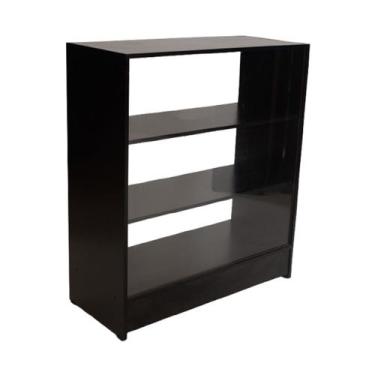 Imagem de Balcão Expositor Com Vidro 100% Mdf Preto - Suprema Móveis