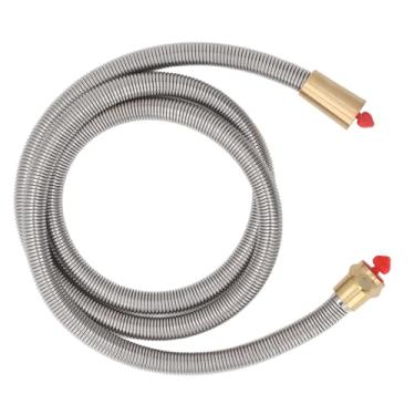 Imagem de Mangueira de Chuveiro Portátil Flexível de 4,9 Pés, Substituição Mangueira Extensão Universal Chuveiro, Conectores do Aquecedor água para Tomar Banho Com Design Prova Explosão, Material Premium