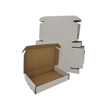 Imagem de Rnisda Caixas Pequenas Para Remessa 6X4X1'', Pacote Com 25, Papelão Ondulado Branco, Envelopes Correspondência, Suprimentos De Embalagem Correspondência Comercial (W641-25)