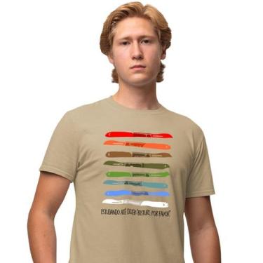 Imagem de Camisa Camiseta Masculina Estampada Bisturi por Favor 100% Algodão Fio