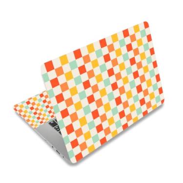 Imagem de NXZGO Adesivo de laptop 12.1 13 13.3 14 15 15.4 39.6 cm, capas de netbook elegantes para notebook, capa de decalque universal de vinil para laptop, protetor de arte à prova d'água I design xadrez
