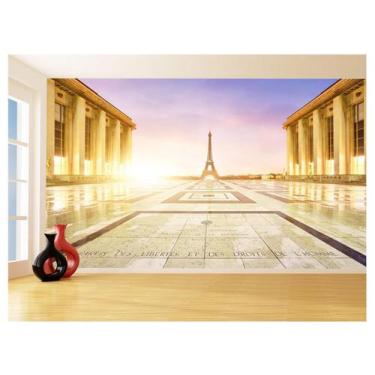 Imagem de Papel De Parede Cidade Paris Torre Eiffel Sol 3,5M Ncd321 - Você Decor