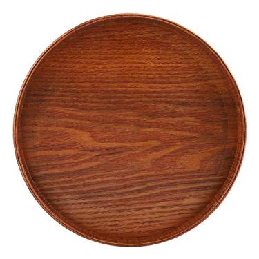 Imagem de Bandeja de chá de café da manhã de Madeira Servindo Xícaras, Canecas, Decoração de Casa Elegante, ótimo para chá, café, Lanches, água, Bebidas, Uso Interno e Externo, 30 Cm de