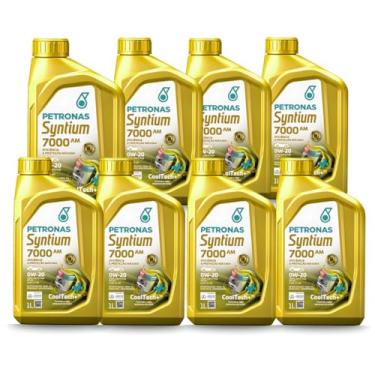 Imagem de Petronas Syntium 7000 AM, Óleo Motor Sintético 0W-20, Kit com 8 Litros