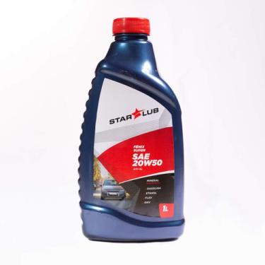 Imagem de Starlub fenix super sae 20w50 api sl lt - Lubrificante, Azul, 1L