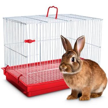 Imagem de Gaiola Coelho Chinchila Porquinho Da India Premium - Jelplast, Vermelh