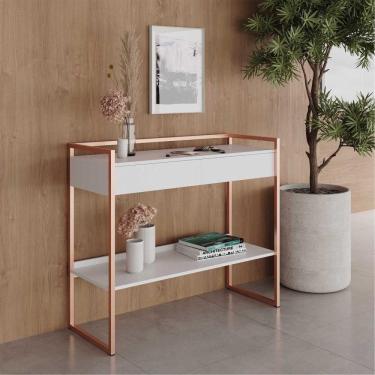 Imagem de Aparador Com Prateleira Dexter Branco Cobre