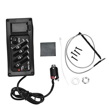 Imagem de QANYEGN 4 banda EQ Guitar Pickup, Equalizador de pré -amplificador de guitarra, sintonizador de captação pré -amplificador de guitarra para guitarra para guitarras folclóricas clás