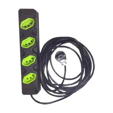 Imagem de Extensão Elétrica 10/20a 02 Metros 4 Tomadas Cabo Pp 2x1,0mm - Lisse O