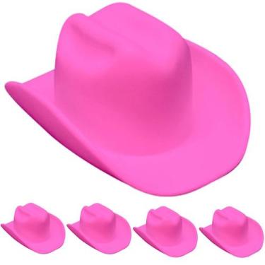 Imagem de 5 Chapéus Rosa Boiadeira Castela Caipira Cowboy Atacado Festa - Toy Ma