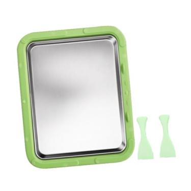 Imagem de ＫＬＫＣＭＳ Máquina de sorvete, bandeja para rolinhos de iogurte congelado, atividades práticas caseiras para a família, faça você mesmo, panela portátil multiuso, Verde
