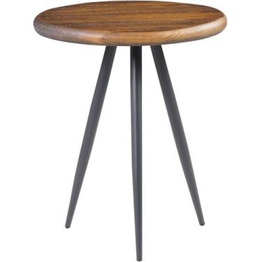 Imagem de Mesa Lateral Trianon Metal Grafite Rustic Brown 50cm  - 44891 - Sun Ho