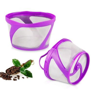 Imagem de Filtro de café reutilizável de 8 a 12 xícaras para máquina de café K eurigKDuo Essentials e KDuo Brewers, substitui filtros de papel de café descartáveis, sem BPA, 2 pacotes de filtros de café