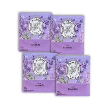 Imagem de Kit 4 Sache Perfumado Lavanda 15g Giorno Casa