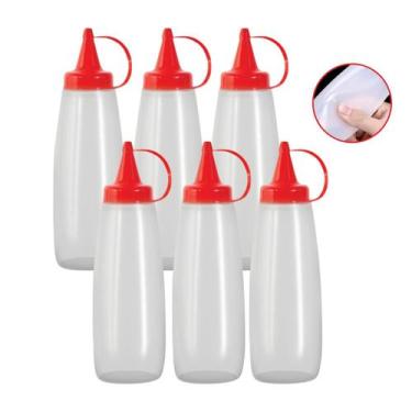 Imagem de Kit 6 Bisnaga Ketchup Mostarda Molhos Maionese Grande - Panamby, Verme