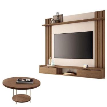 Imagem de Painel Para Suspenso Solus E Mesa De Centro Sky Castanho Off White  Hb