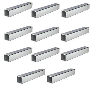 Imagem de Tubo quadrado de aço inoxidável 30 mm x 30 mm x 2 mm x 80 mm, 3 cm x 3 cm x 2/63.5 cm x 8.0 cm de comprimento, pacote com 11 tubos quadrados de metal 304 tubos estruturais polidos de 2 mm de espessura