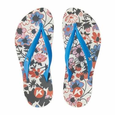 Imagem de Chinelo Kenner Ibiza Morangos Feminino - Azul e Lilás - 37