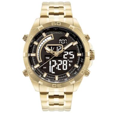 Imagem de Relógio Technos Masculino Digitech Dourado - Bj3496aa/1d Bj3496aa/1d