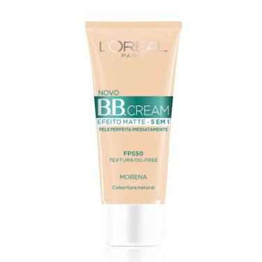 Imagem de Base BB Cream L'Oréal Paris Efeito Matte 5 Em 1 Cor Morena FPS 50 30ml