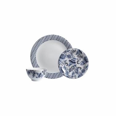 Imagem de Serviço de 18 Peças com Bowl em Porcelana, Decoração Tamandaré, Porcelana Schmidt