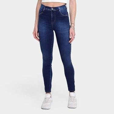 Imagem de Calça Jeans Skinny Sawary Cintura Alta Feminina-Feminino
