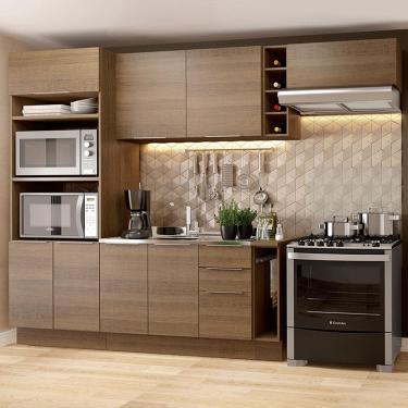 Imagem de Cozinha Completa Madesa Stella 290002 com Armário e Balcão