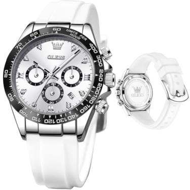 Imagem de OLEVS Relógios femininos pequenos de diamante de luxo - pulseira de aço inoxidável, vestido de negócios à prova d'água, analógico, luminoso, relógios femininos, relógio feminino branco e preto