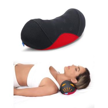 Imagem de Bespilow Almofada de pescoço cervical de camada dupla patenteada - parte superior confortável + base de espuma viscoelástica firme, suporte ergonômico para contorno, capa respirável e refrescante