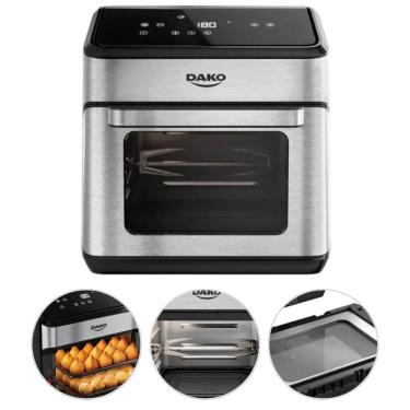 Imagem de Air Fryer 12L Inox Dako 1700W Painel Digital 127V 5 em 1 Grande Capacidade

