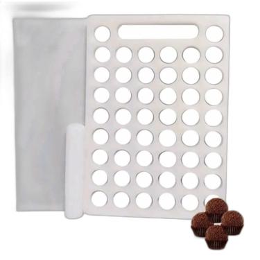 Imagem de Placa Porcionadora De Doces E Brigadeiro De 21Gr E 50 Furos