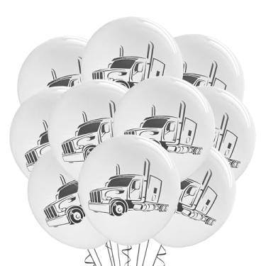 Imagem de Malayan Products Truck Driver Balloons Latex 12 Count, Trucker Birthday, Trucking Party Event Supply, Big Rig, Semi-Truck,18 Wheeler, CDL Balloons, 12 Inch Standard Size (Truck #1)