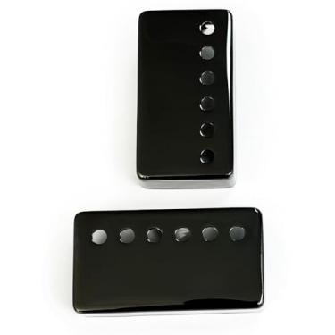 Imagem de OVSAL 2 Peças De Captadores Guitarra Humbucker Latão Com 50 Mm/52 Mm Espessura, Ponte Braço Elétrica Para Les Paul (Preto)