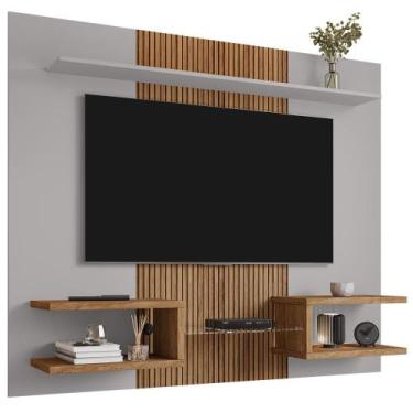 Imagem de Painel Suspenso Tv 55 Pol 163 cm Atlas BECHARA, Off White Cinamomo