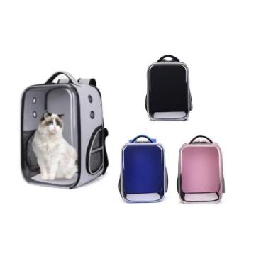 Imagem de Mochila pet para transporte cachorro gato bichinho de estimacao bolsa 