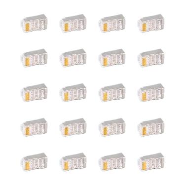 Imagem de CAT6 RJ45 Kit de Conector Blindado de Metal