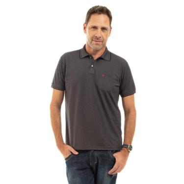 Imagem de Camisa Polo Masculina Pique Algodão com Bolso Casual