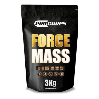 Imagem de Suplemento Hipercalórico Force Mass Em Sachê 3kg Pro Corps-Unissex