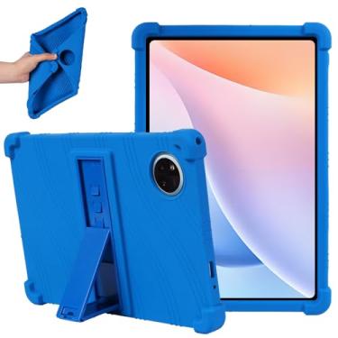 Imagem de Hoibon Capa para tablet DOOGEE Tab A9 Plus, capa para tablet DOOGEE Tab A9 Pro Plus de 10,9 polegadas, de silicone macio, à prova de choque, com capa protetora com suporte (azul)