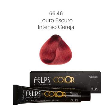 Imagem de Coloração Profissional Felps Color Cereja Vermelho Especial 66.46 - 60
