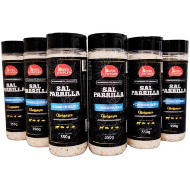 Imagem de Kit Com 6 Sal de Parrilla Defumado Temperado Churrasco Completo Gourme