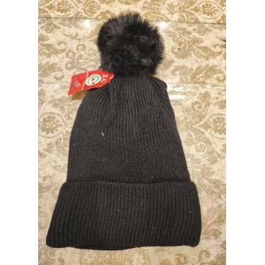 Imagem de Touca Feminina La Capuz Pompom Térmica Frio Intenso - Zg, Preto liso