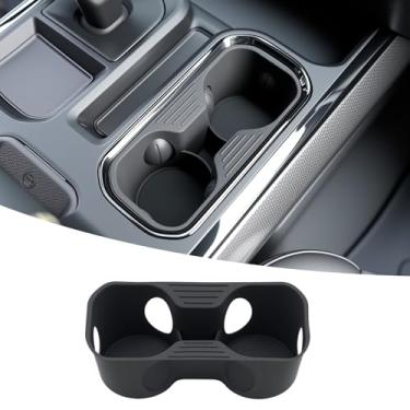 Imagem de OUSUWO Organizador de porta-copos compatível com acessórios Chevy Silverado/GMC Sierra 2022-2025, sem ruído, à prova de água e poeira, protetor de porta de bebida para Chevrolet Silverado 22-25