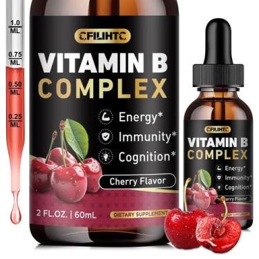 Imagem de Gotas líquidas do complexo de vitamina B CFILIHTC com B1-B12 30 ml veg
